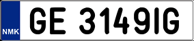 Trailer License Plate